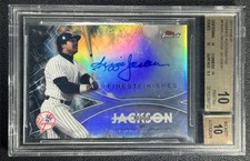 REGGIE JACKSON BGS 10 PRISTINE 2017 TOPPS FINEST FINISHES AUTO YANKEES POP 1