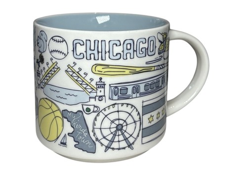 Starbucks Chicago Mug Been There Series Across The Globe 14oz. Coffee Cup 2018