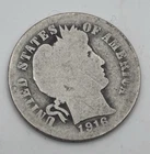 1916-S Barber Silver Dime 90% Silver San Francisco Mint Circulated
