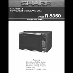 VINTAGE 1987 SHARP CAROUSEL II CONVECTION MICROWAVE R-8350 DIGITAL