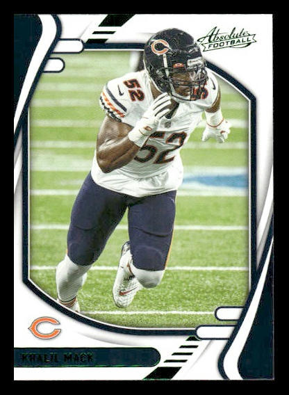 2021 Panini Absolute #21 Khalil Mack Green Chicago Bears
