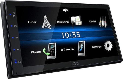 JVC 2 DIN Digital Autoradio Bluetooth USB für Ford S-Max 2006-2007 schwarz - Afbeelding 4 van 5