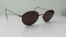 Vintage Luxottica 1258 Bronze Oval Italy Sunglasses FRAMES ONLY
