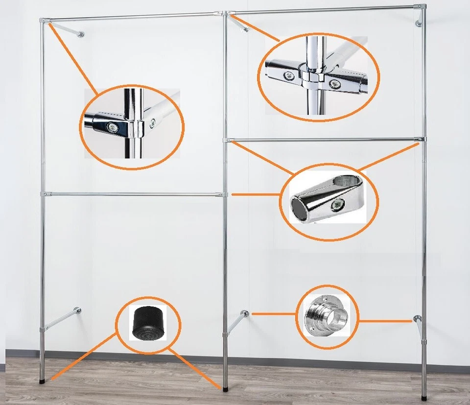 Kleiderständer Wandregal Kleiderkammer Ankleidezimmer Garderobe Textilregal W.04 - Bild 4 von 4