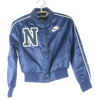 Nike Girls Navy Blue Letterman Varsity 