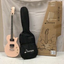 Donner Pink Standard Series 30 Inch Electric Guitar For Beginners With Soft Case