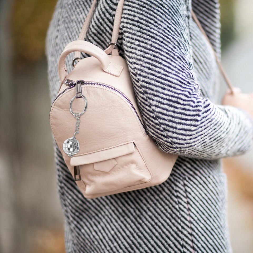 6pcs Disco Ball Keyring Mirror Disco Ball Keychain Novelty Disco Ball