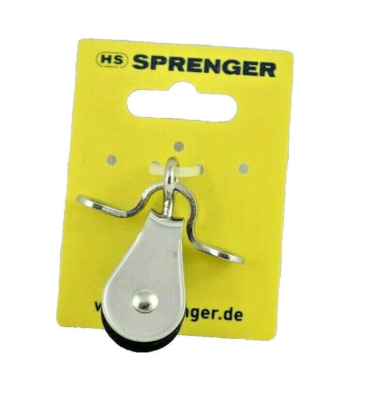 Sprenger Mini Block 1 sheave swivel  Fender Cleat      35234 001 55