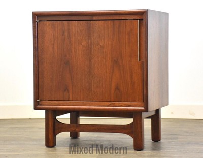 Mid Century Walnut Nightstand By Cavalier Ebay