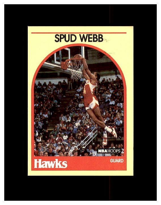 1989-90 NBA Hoops Superstars yellow SPUD WEBB #3