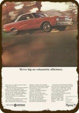 1965 Plymouth Belvedere Satellite Car W 426 Commando Engine Decorative Metal Si