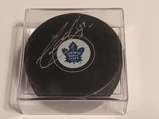 GARRY UNGER Signed Toronto Maple Leafs Logo Hockey Puck (Premium Autographs)