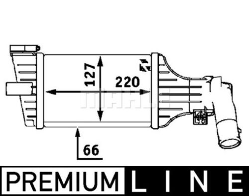 MAHLE BEHR Charge air cooler PREMIUM LINE - CI55000P - Afbeelding 1 van 9