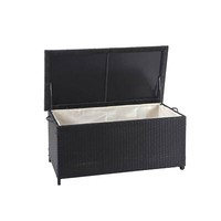 Poly-Rattan Auflagenbox MCW-D88, Kissenbox, Premium Schwarz 51X100X50Cm 170L