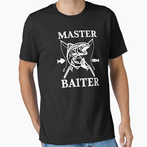 NEW! Master Baiter Funny Fishing Design Best Gift Idea Premium Tee T-Shirt S-3XL