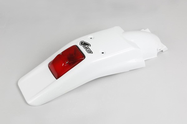Schutzblech RüCklicht KotflüGel Fender Passt An Honda Xr 250 400 R 96-23 Weiß-image