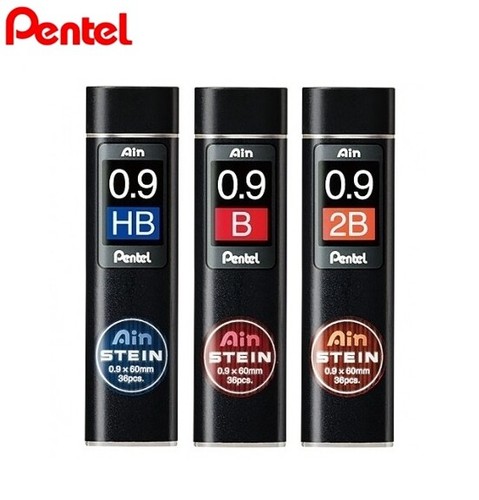 Mines De Porte-Mine Pentel 0.9mm 2B - Boîte De 36 - C279-2B - Résistantes Et Fluides