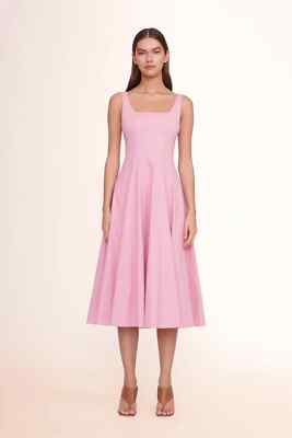 NWT STAUD WELLS DRESS IN QUARTZ PINK In the Original Dress Sheath! Fresh! |  eBay