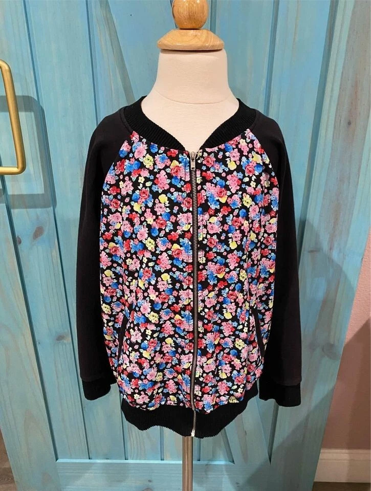 Disney D-Signed Girl’s Black Floral Jacket -10/12Y - Image 2 of 4