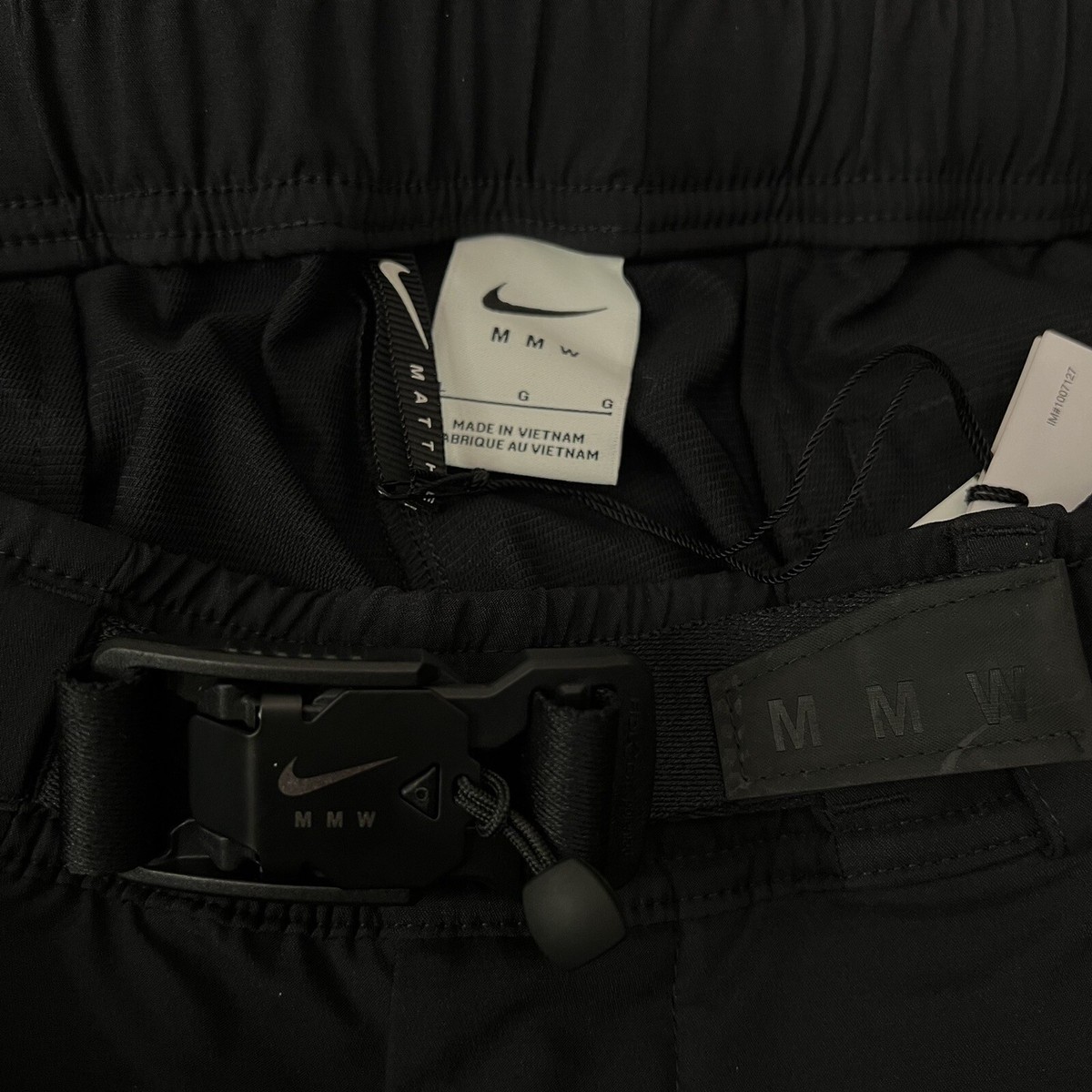 Nike x MMW x Nike Lab NRG Pants $250 Size Large Unisex Black