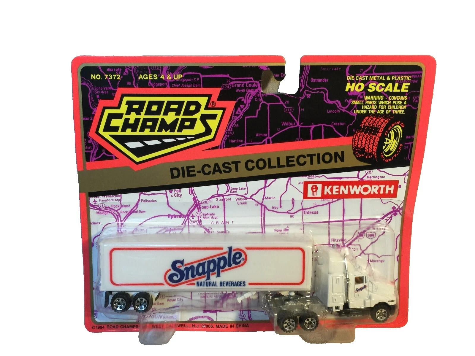 Fabricación de contemporáneo Road Champs Kenworth remolques diecast