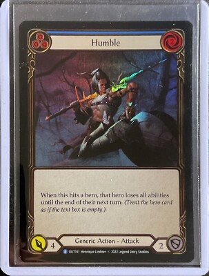 Flesh and Blood - FaB: Humble (blue) - Rainbow Foil - OUT191 | eBay
