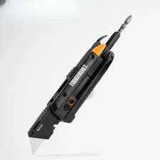 Electrician's Folding Utility Knife Bit Driver Pry Bar Double-ended Hand Tools