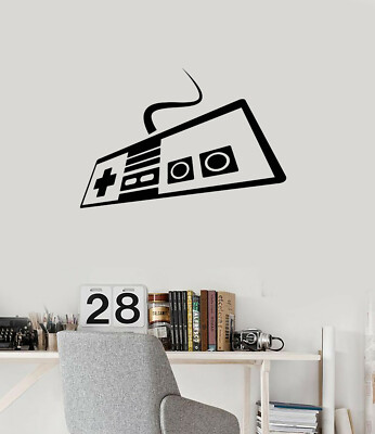 Vinyl Wall Decal Old Gamepad Video Game Joystick Gamer Room Stickers (ig5723)