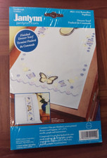 Janlynn Stamped Needlework Dresser Scarf Butterflies 021-1112 Sealed / Unused