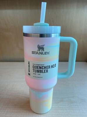 Stanley 40 oz Quencher H2.0 Tumbler Warm Serene Brushstrokes Tie