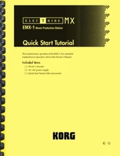 Korg Electribe EMX-1 QUICK START GUIDE