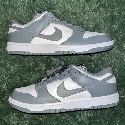 Nike By You Dunk Low Grey White FN0569 900 sz 11.5 Mens wolf platinum