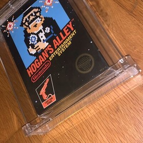 Nintendo NES Hogan's Alley WATA 7.5 Graded CIB Black Box 3-Screw Game 