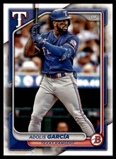 Adolis Garcia 2024 Bowman #6 Texas Rangers 29338 Baseball Card