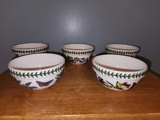 Complete Set of Five (5) Assorted Botanic Garden Bowls by Portmeirion - NICE!