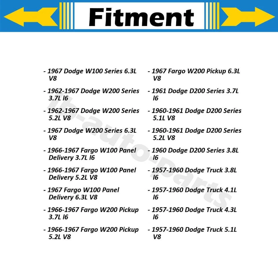 Manguera de freno delantera línea Sunsong 2 piezas para Dodge serie P450 1959 Foto 3 de 4