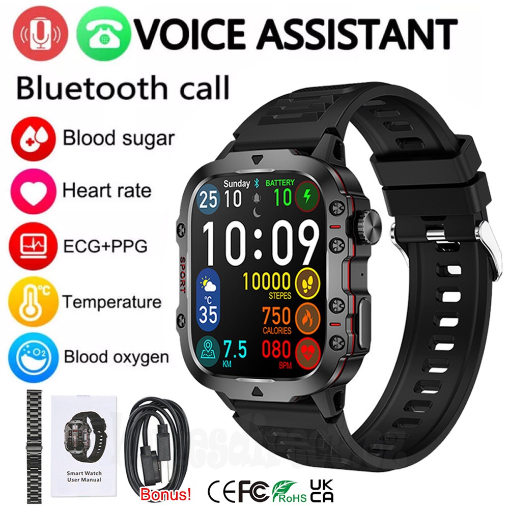 2026 Smart Watch For Men/Women Waterproof Smartwatch Bluetooth iPhone Samsung