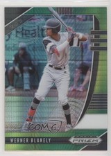 2020 Panini Prizm Draft Picks Green & Yellow Hyper Werner Blakely #PDP111 0b3