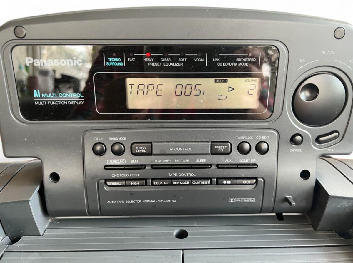 Panasonic Cobra Top RX-DT707 Cassette Player Radio Speaker Used | eBay