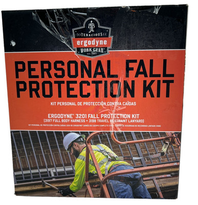 Ergodyne 3201 Personal Fall Protection Kit With Harness 3197 & Lanyard 3198