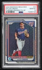 2024 Bowman Chrome Prospects Mega Box Mojo Refractor Dylan Crews PSA 10 ez6