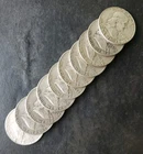 Lot of 10 50c Franklin Silver Half Dollars