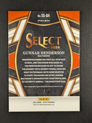 Gunnar Henderson Autograph /49 SSP 2024 Panini Select Signatures 