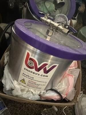 #ad BVV Aluminum Vacuum Chamber with Acrylic Lid and Pressure Gauge $42.00