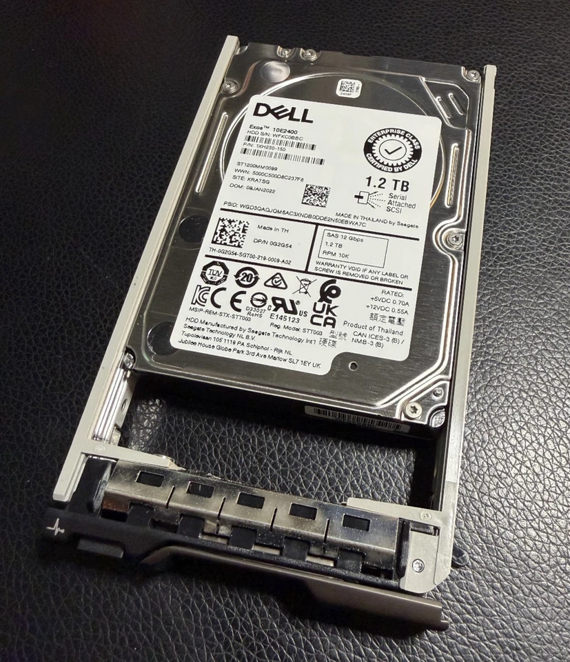 Dell 1.2TB 10K 512n 12Gbps SAS 2.5 HDD Exos 10E2400 (G2G54) - Image 2 of 4