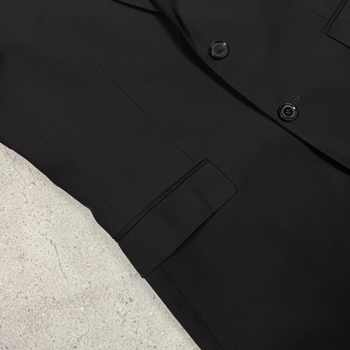 Burberry London Mansell Single-Breasted Blazer Jacket Mens Size 50 Black Wool - Picture 5 of 14