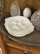 Set of 3 French Snail Escargot Plates