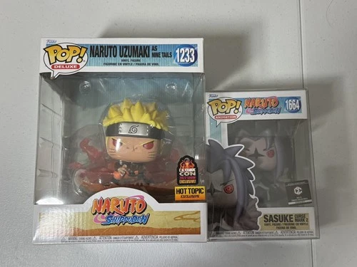 Funko Pop! Naruto Uzumaki Nine Tails #1233 - L.A 2022 Comic Con, Sasuke CRM 1664