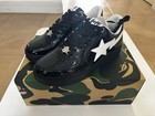 Authentic a bathing ape bape bape sta #1 men’s US 9.5 black new bapesta
