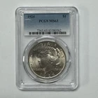 1924 Peace Silver Dollar $1 PCGS MS63 US Coin